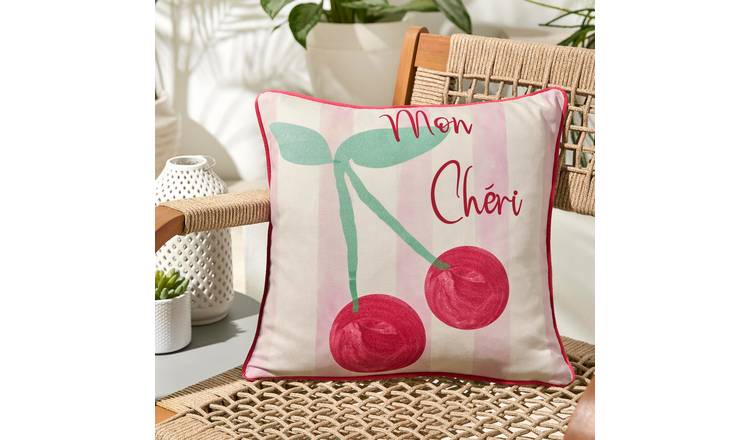 Fusion Cherry Outdoor Cushion Pink - 43x43cm