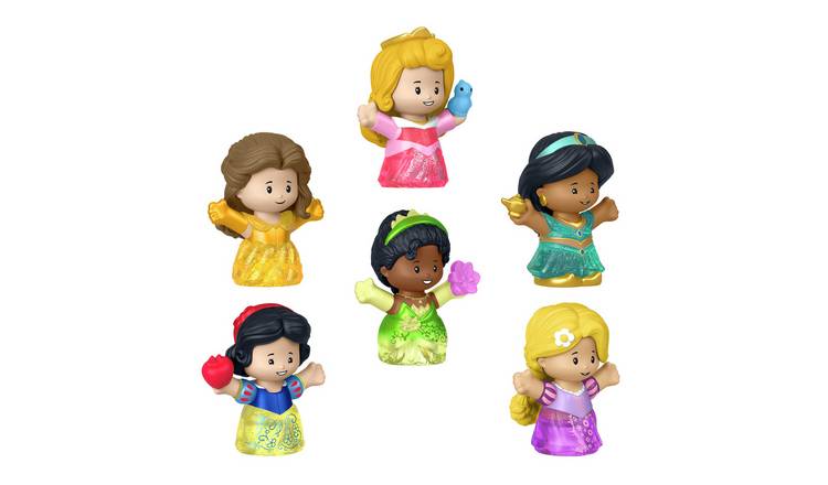 Fisher Price Little People Disney Princess Shimmer Gowns Figure Set 6 