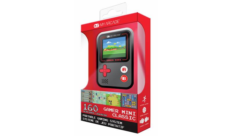 My Arcade Gamer Mini Classic Portable Retro Gaming System - Grey & Red