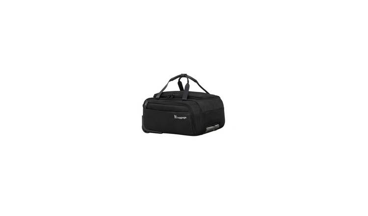 IT Luggage Duo-Tone 2 Wheel Soft Underseat Trolley Bag - Black & Grey