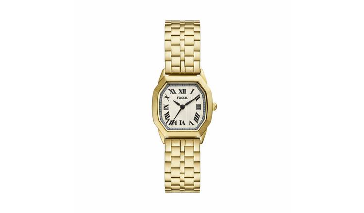 Fossil Harlow Gold Tone Stainless Steel Bracelet Watch