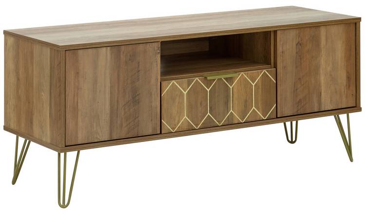 GFW Orleans 1 Drawer TV Unit - Mango Wood Effect