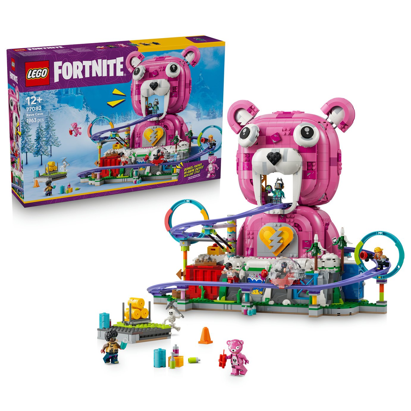 LEGO Fortnite Rave Cave Building Toy with Minifigures 77082