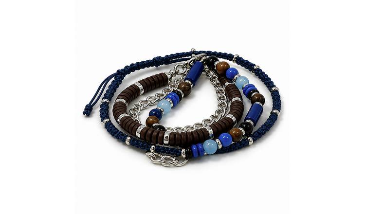 Uncommon Souls Beaded and Chain Bracelets - Pack of 4