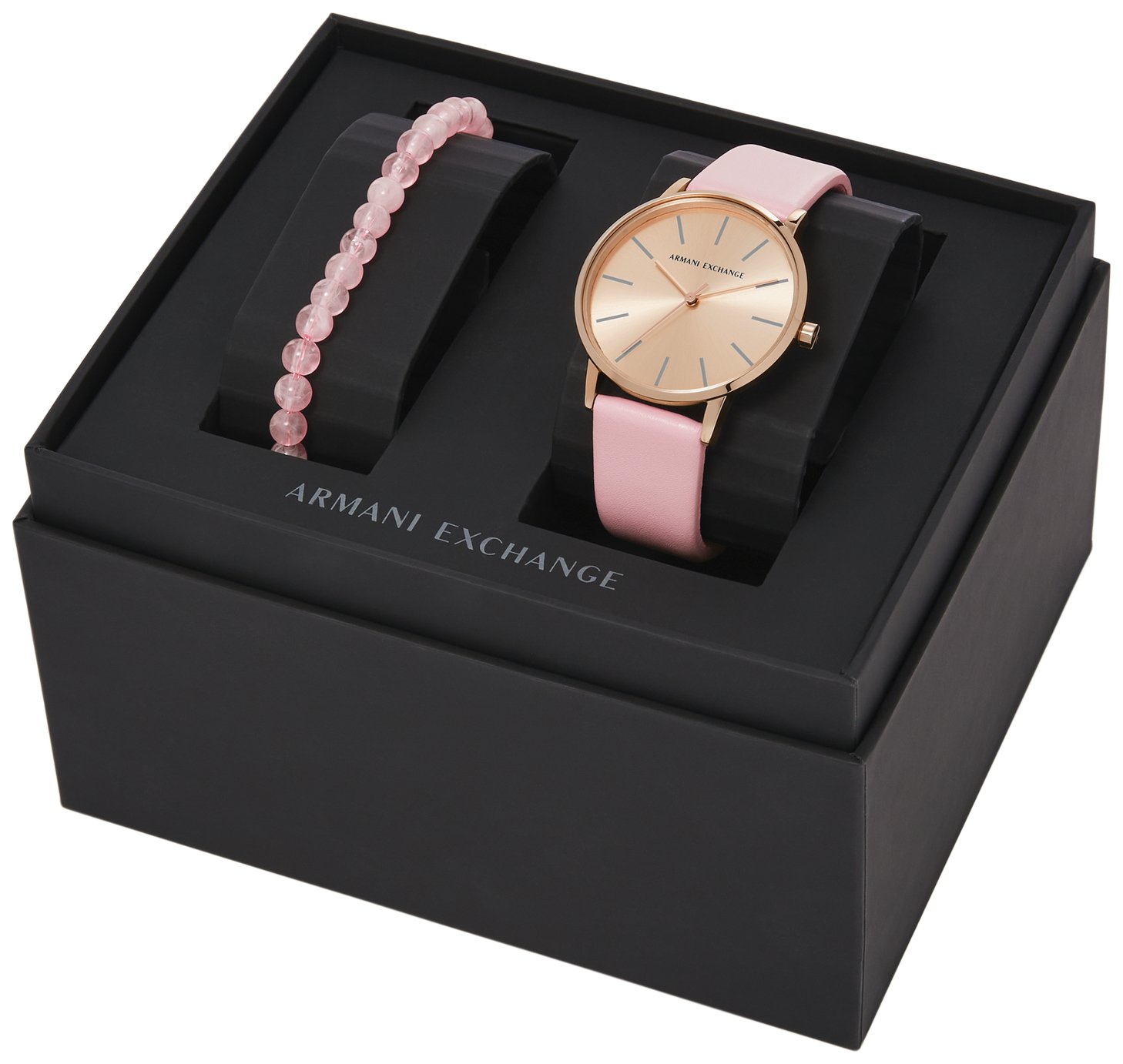 Armani Exchange Pink Colorful MOP Fish Scale 36mm Watch Leather with New Battery Armani Exchange Women main image 2