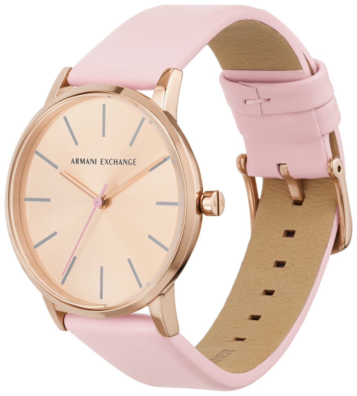 Armani Exchange Pink Colorful MOP Fish Scale 36mm Watch Leather with New Battery Armani Exchange Women main image 4