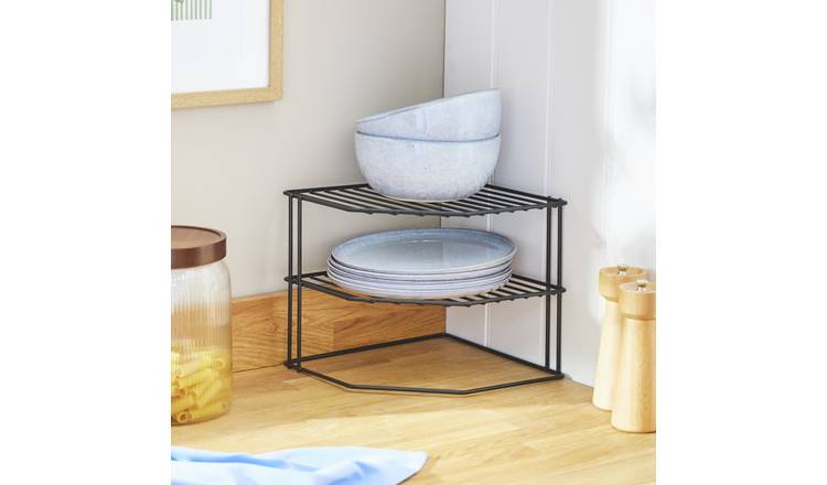Argos Home Wire Plate Storage - Black