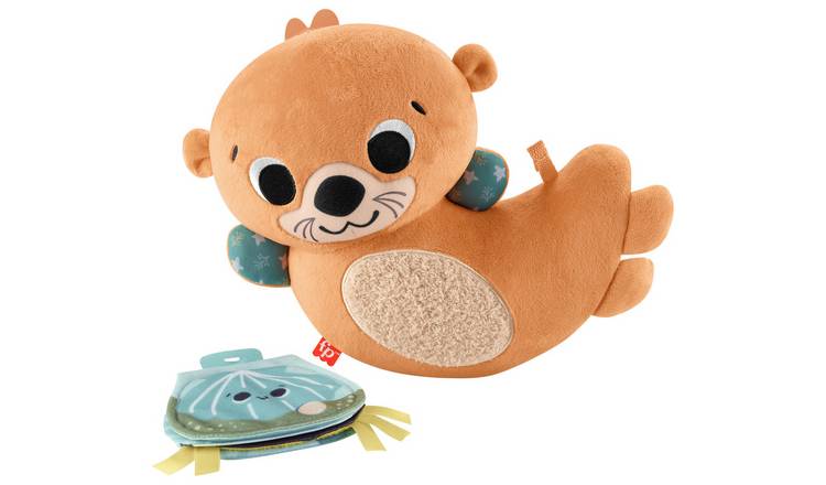 Fisher-Price 2in1 Rockin' Tummy Time Otter Plush Sensory Toy