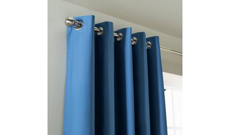 Argos Home Kids Blackout Eyelet Curtains - Blue -16x137cm 
