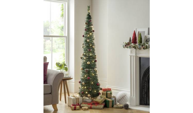 Argos Home 6ft Pop Up Pre-Lit Christmas Tree - Green