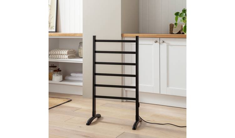 Argos Home Ladder Heated Clothes Airer - Black