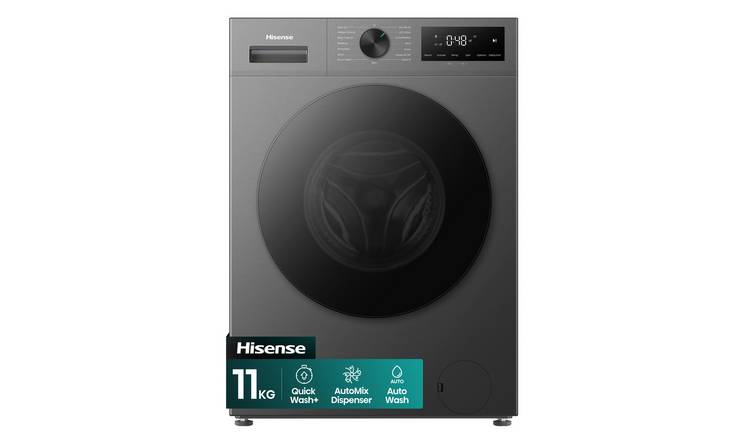 Hisense WF1I1142BBL2 11KG 1400 Spin Washing Machine - Black