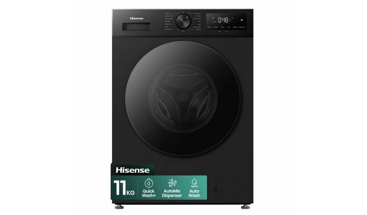 Hisense WF1I1142BBL2 11KG 1400 Spin Washing Machine - Black