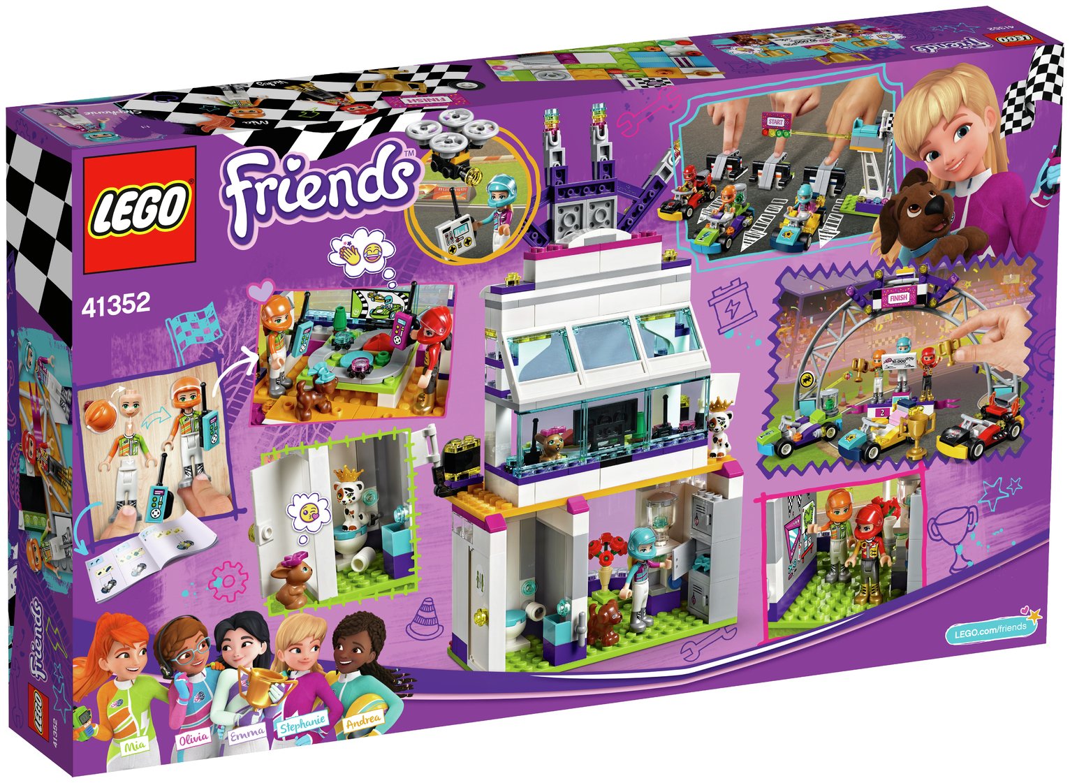 lego friends race track set