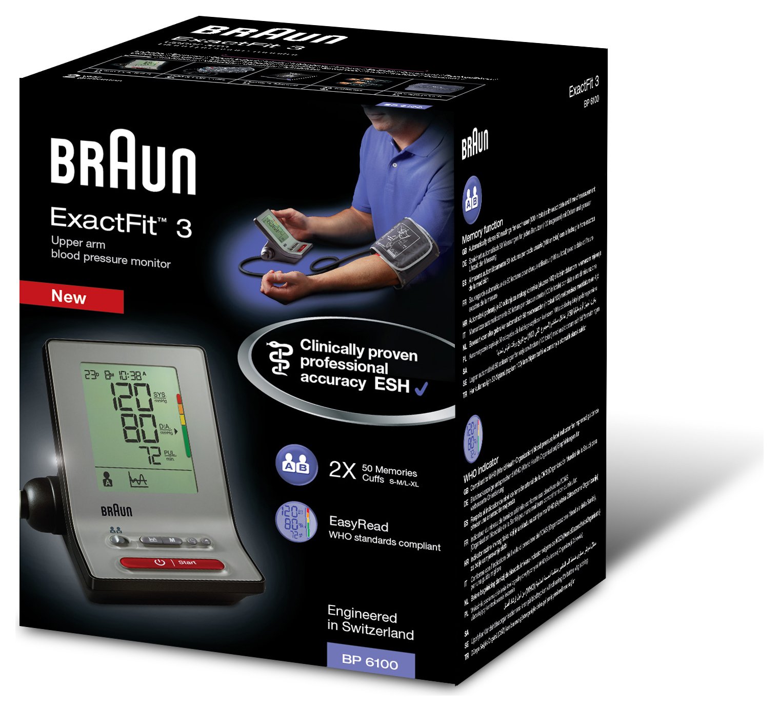 Braun ExactFit 3 Upper Arm Blood Pressure Monitor Reviews