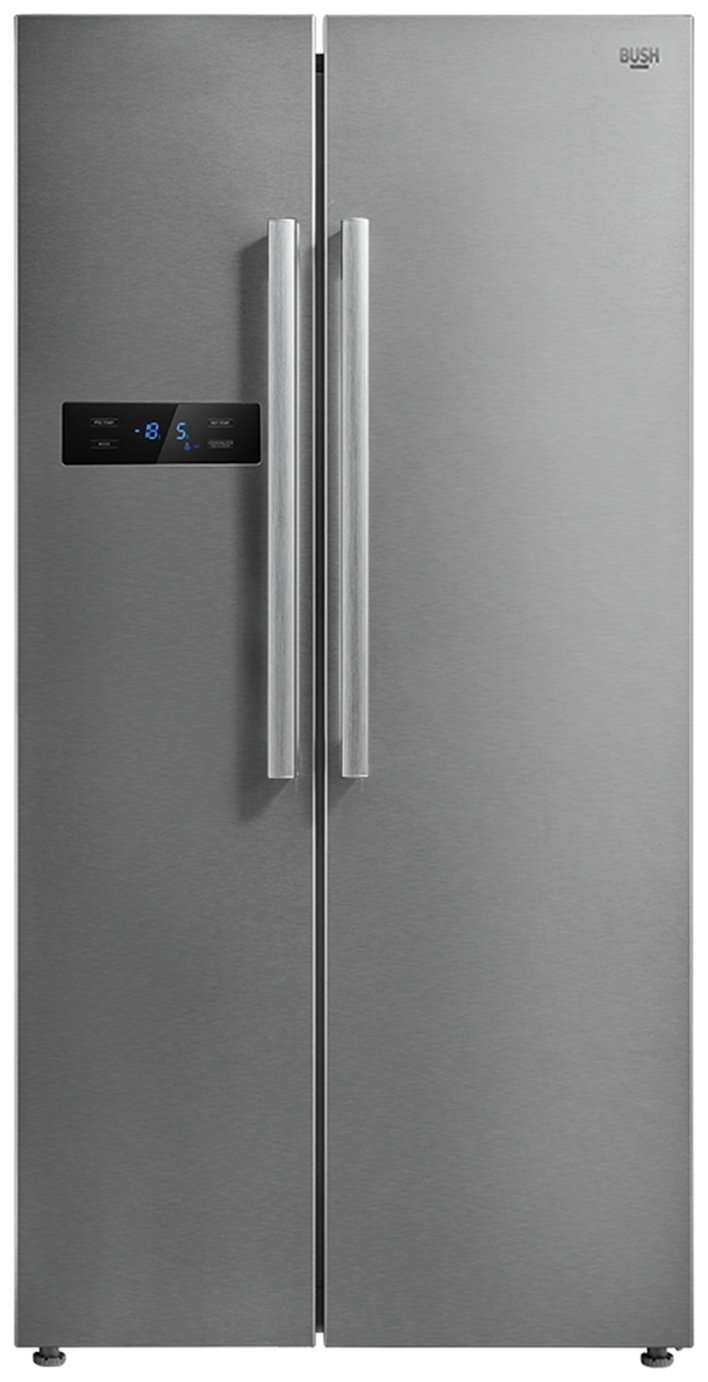 Bush MSBSNFSS American Fridge Freezer - Stainless Steel