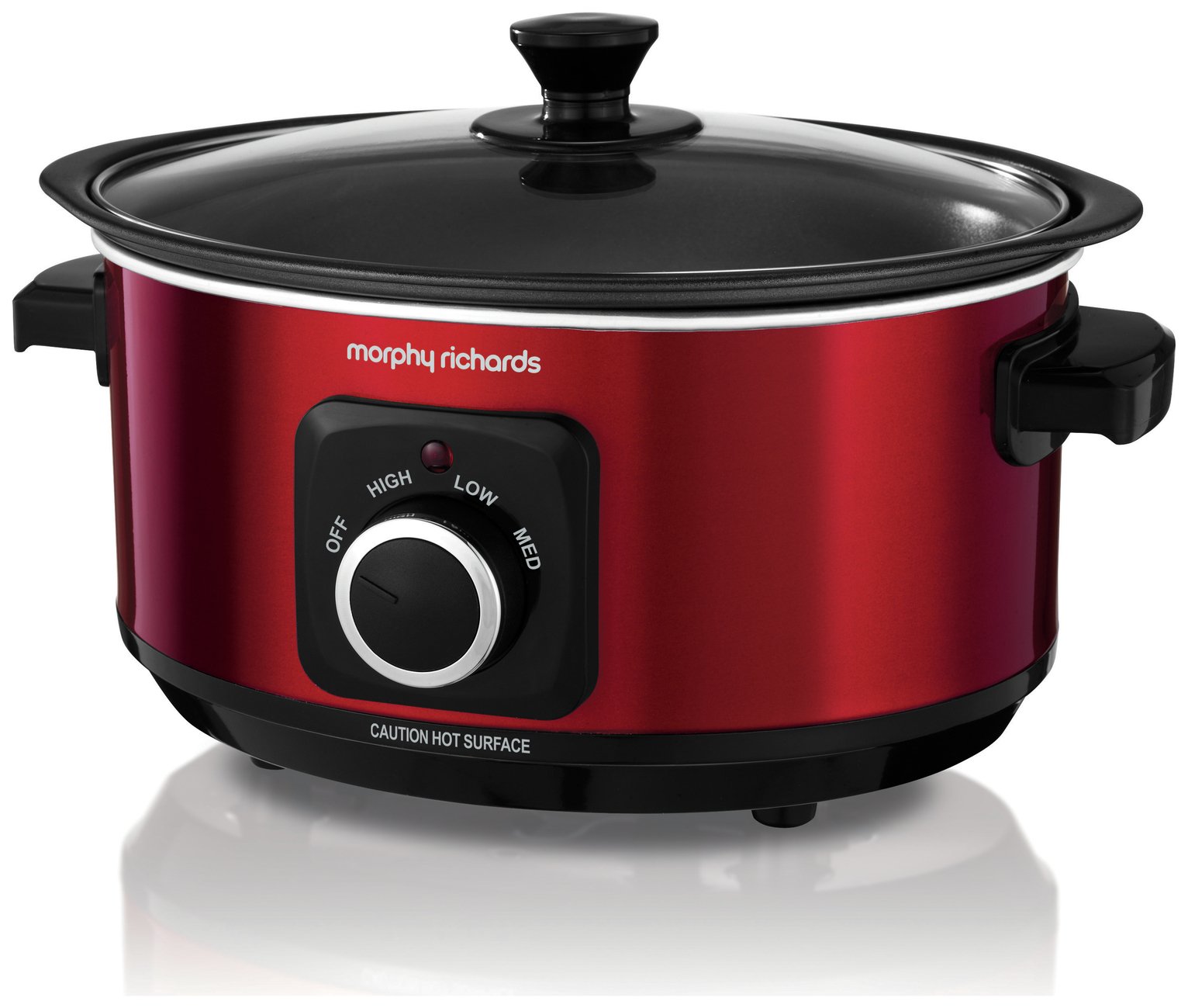 Morphy Richards Evoke 3.5L Sear and Stew Slow Cooker - Red