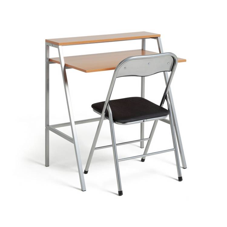 Argos Home Office Desk and Chair Set - Black 0