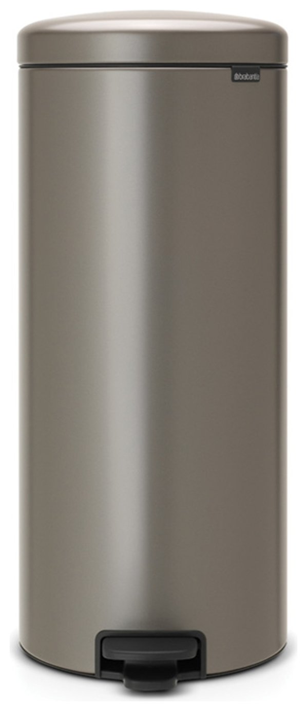 Brabantia 30L NewIcon Pedal Bin - Platinum