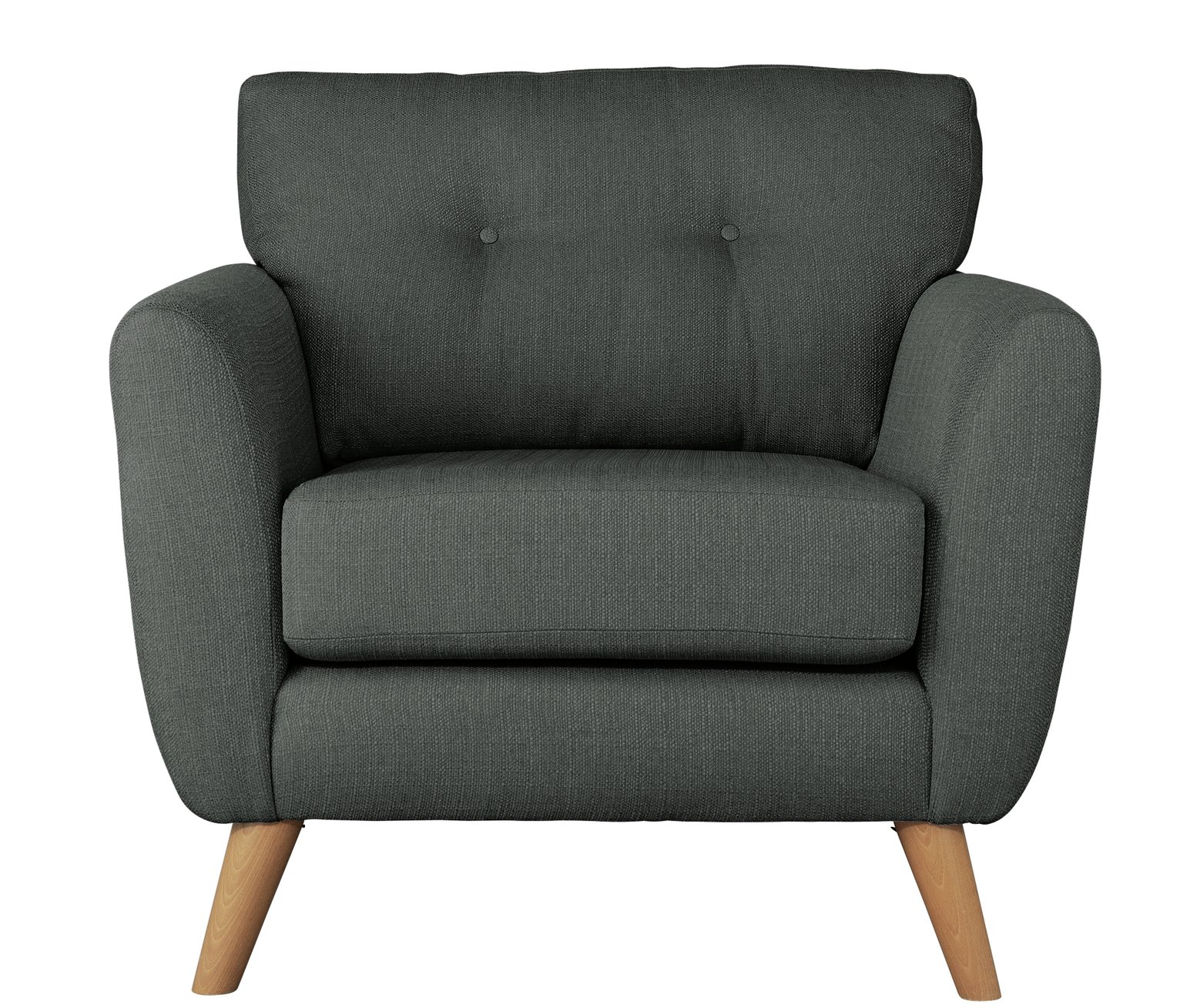 Argos Home Kari Fabric Armchair - Charcoal