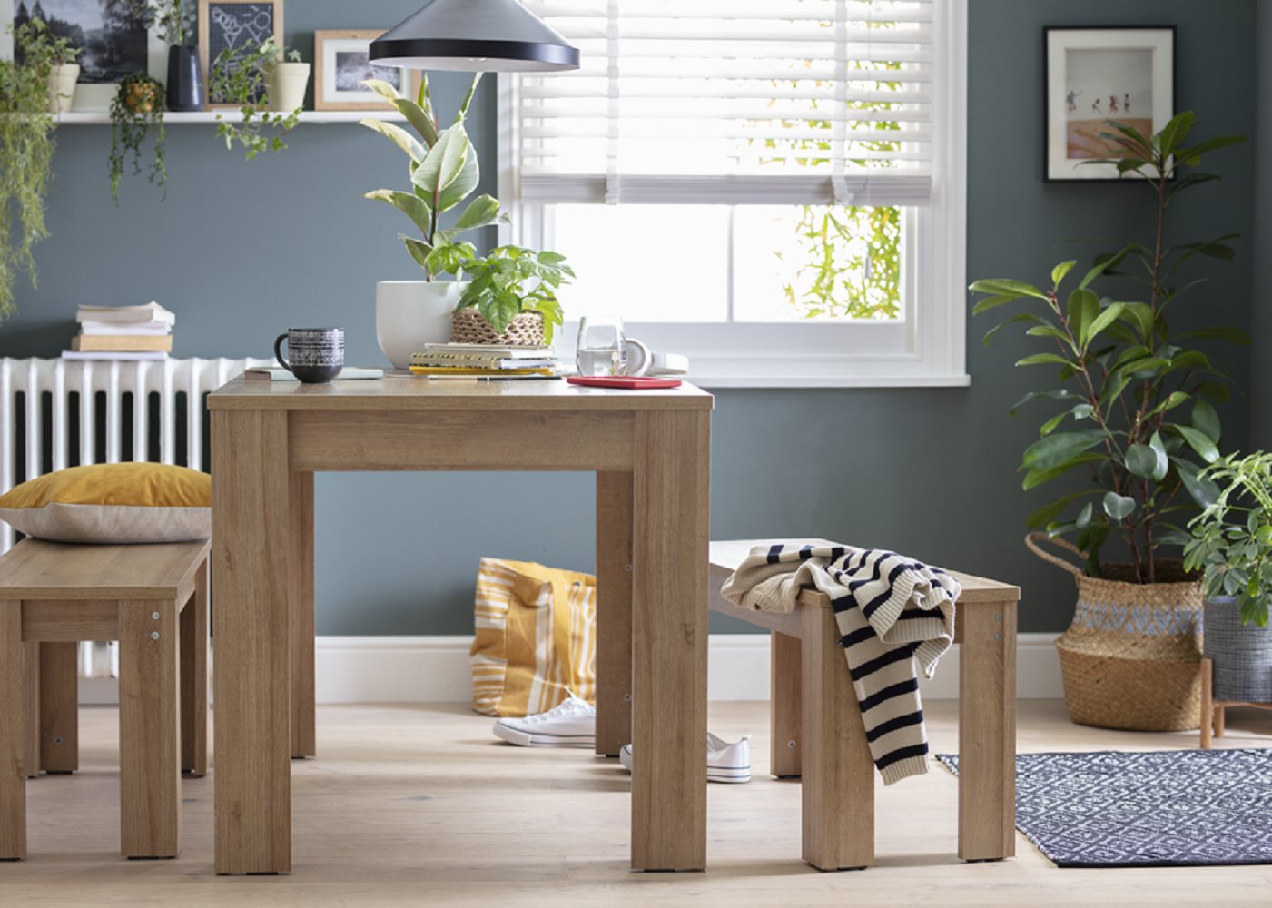 Argos Home Miami Dining Bench - Oak Effect