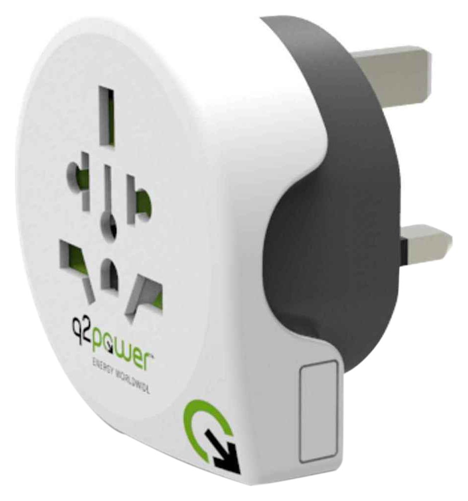 Q2Power World to UK Travel Adapter