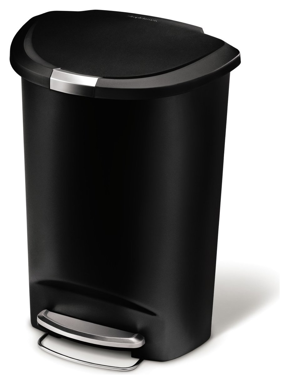 simplehuman 50 Litre Plastic Semi Round Pedal Bin Reviews