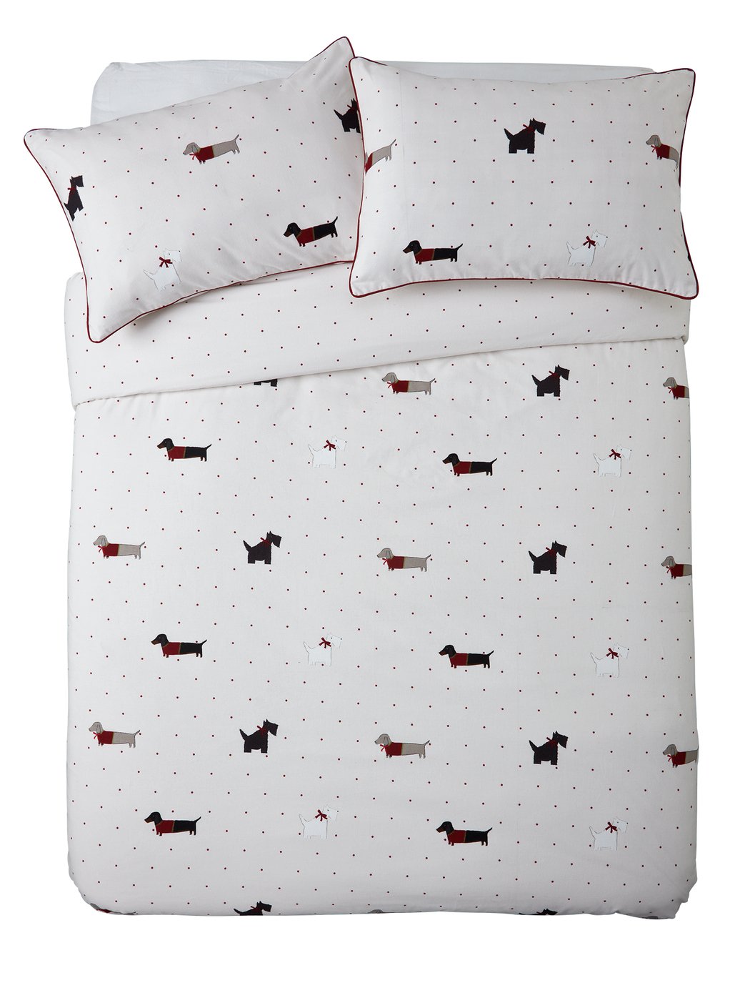 Sainsbury S Home Dog Print Bedding Set Kingsize 8493176