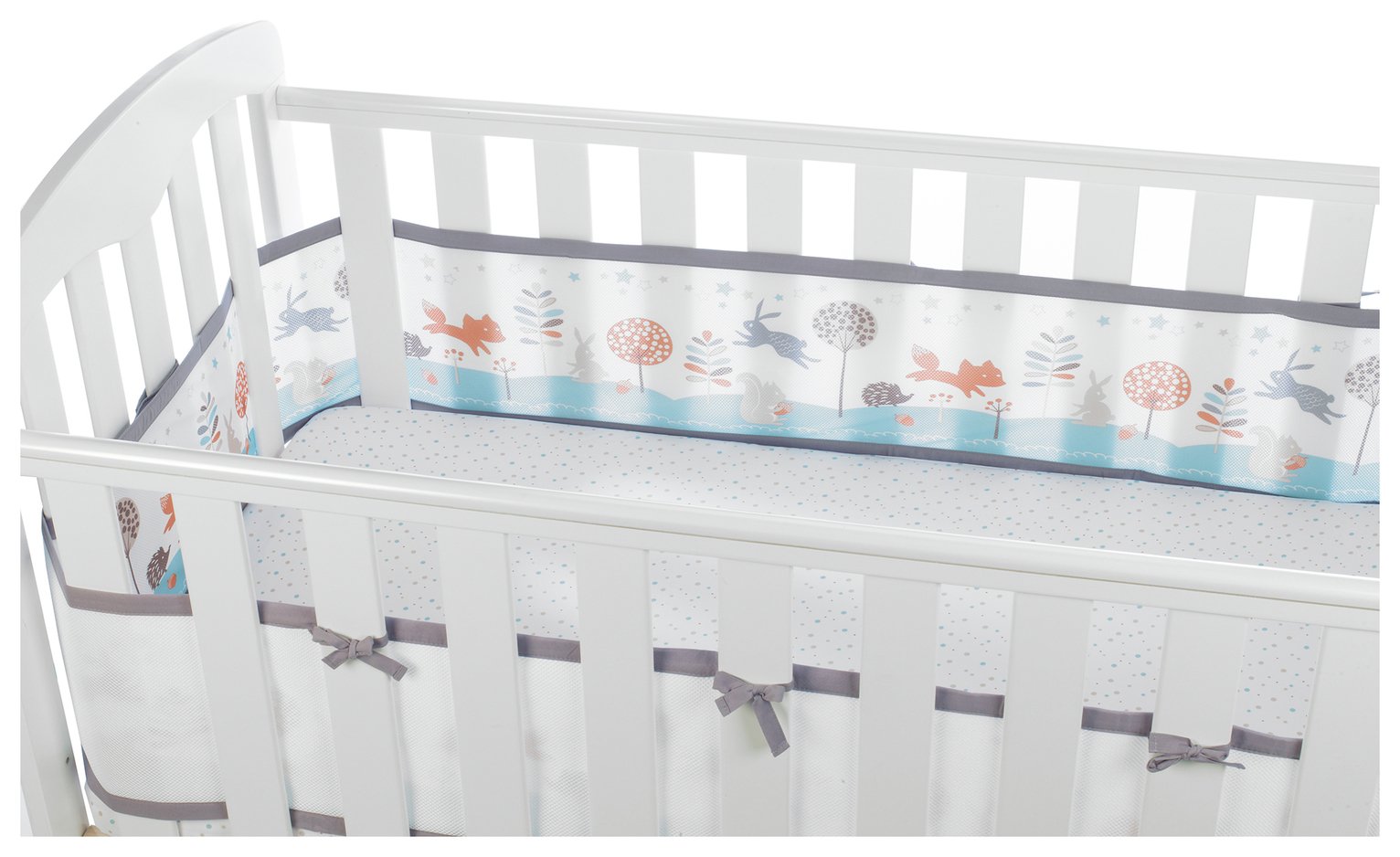 argos breathable cot bumper