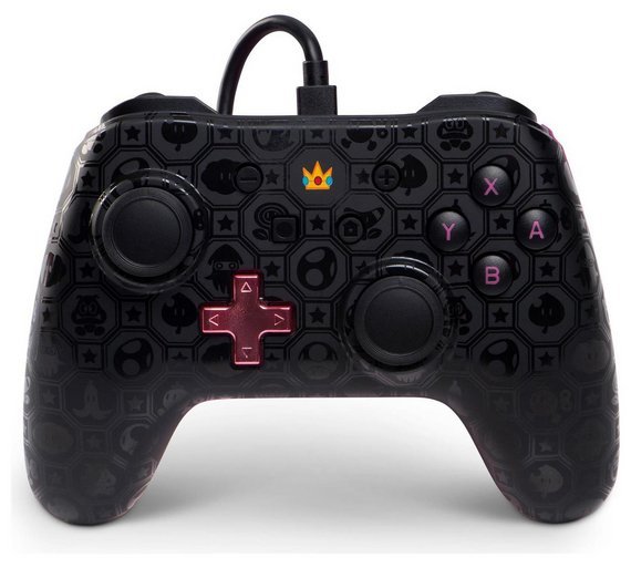 Wired Controller for Nintendo Switch - Princess Peach Shadow