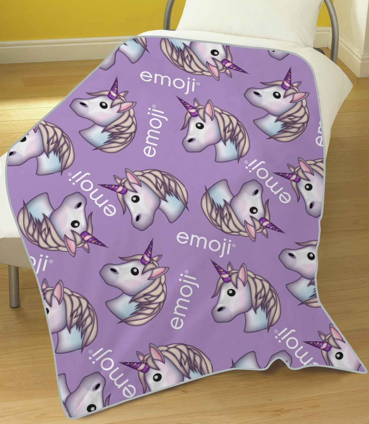 Emoji Unicorn Fleece Blanket