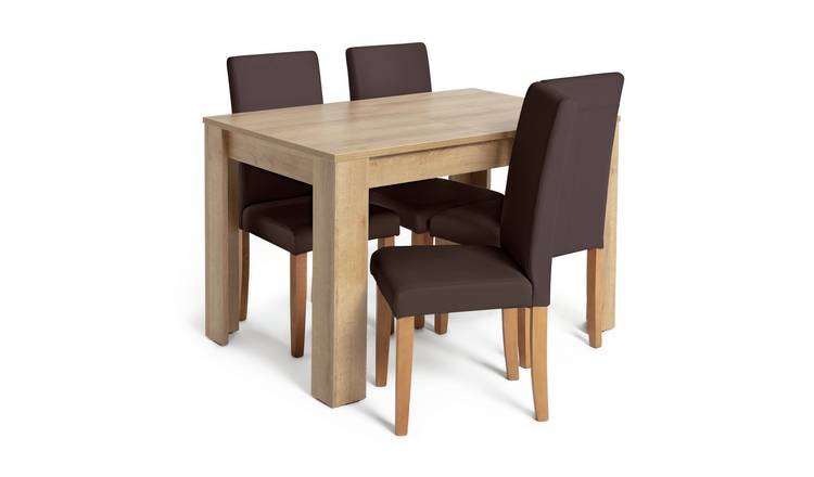 Folding dining table and chairs store set argos