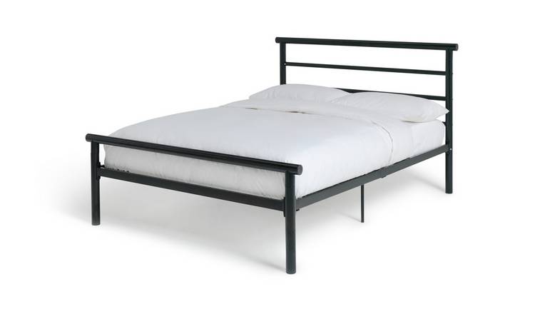 Argos Home Avalon Double Metal Bed Frame - Black 0
