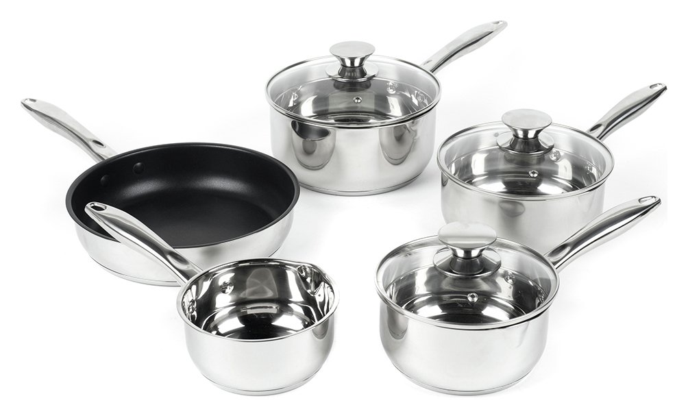 Russell Hobbs 5 Piece Stainless Steel Pan Set review