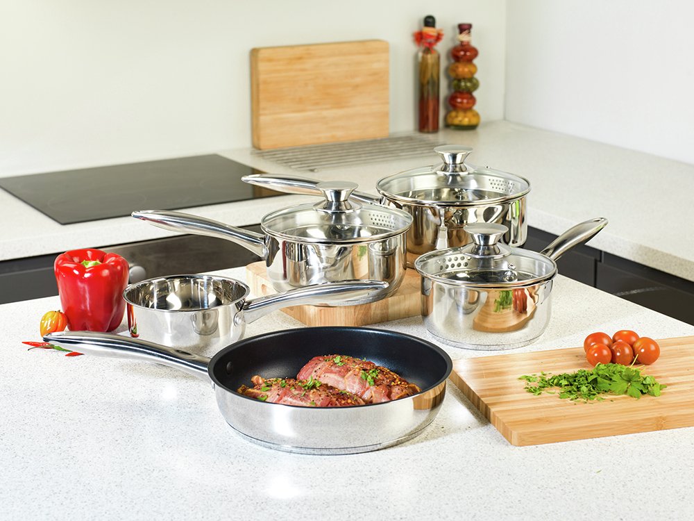 Russell Hobbs 5 Piece Stainless Steel Pan Set Review