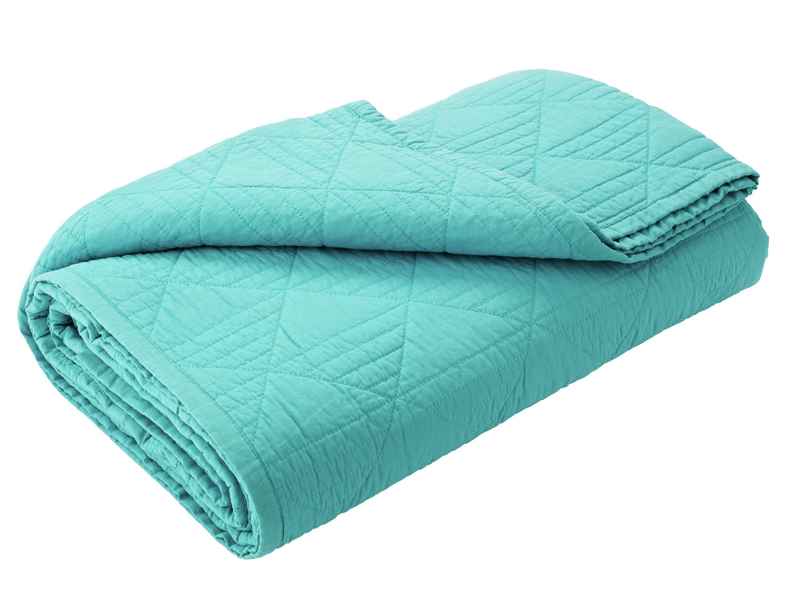 Sainsbury's Home Newstalgia Quilted Throw - Teal
