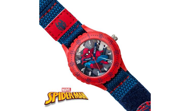 Buy Marvel Kid s Spider Man Blue Velcro Strap Watch Kids watches