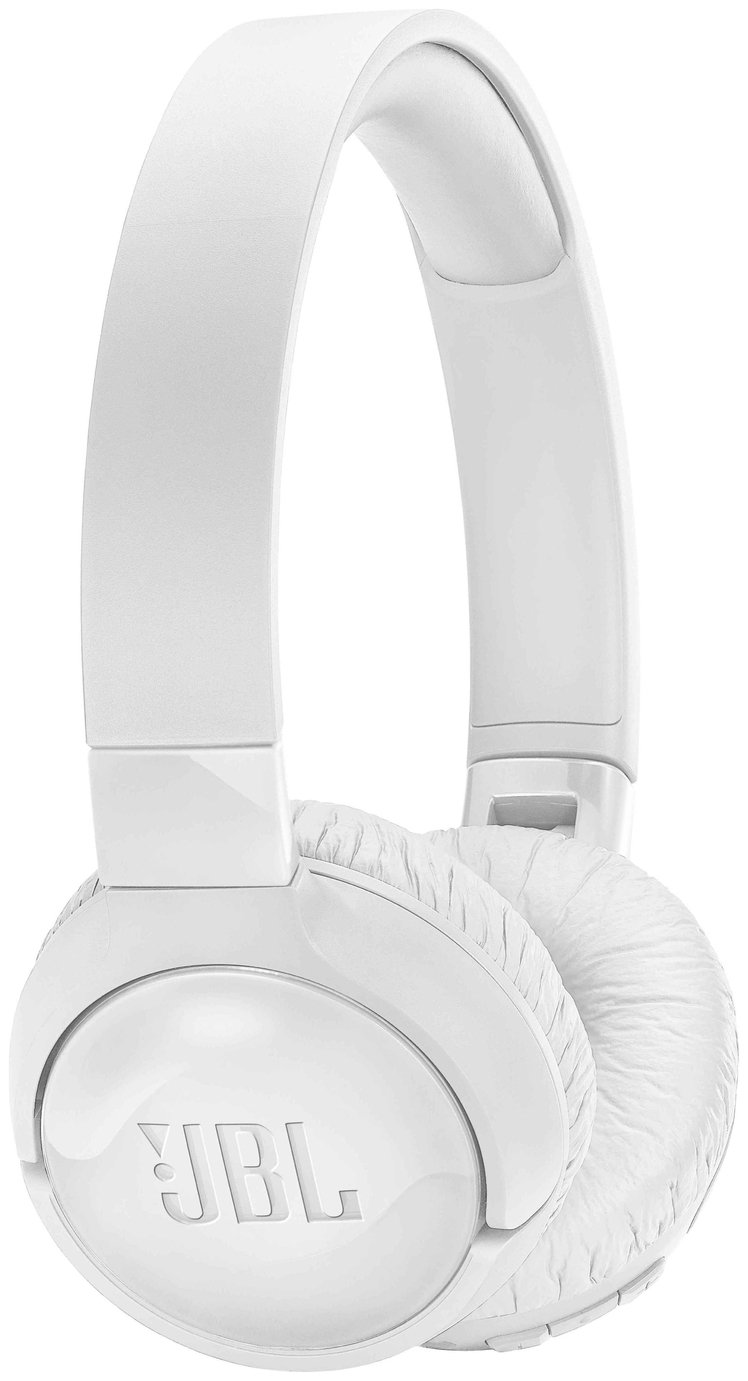 JBL T600 On-Ear Wireless ANC Headphones - White