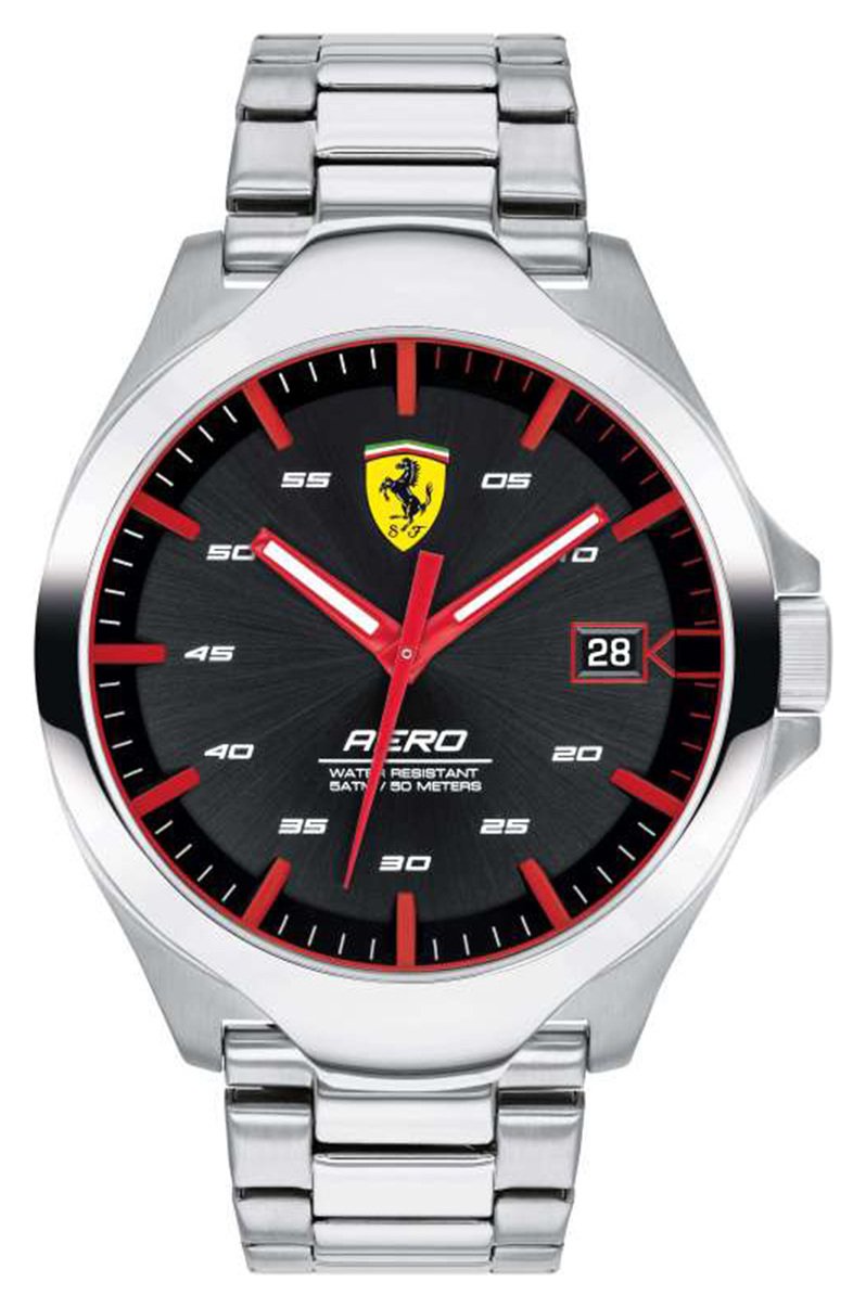 Scuderia Ferrari Men's Aero Silver Stainless Steel Watch review