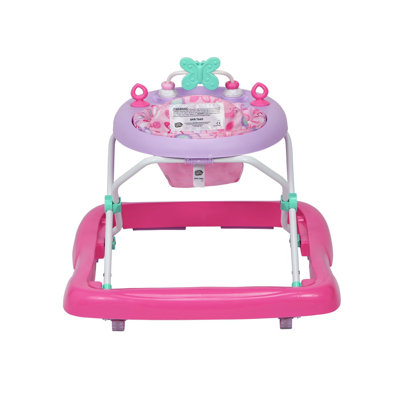 Argos baby walker pink online