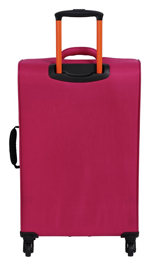 pink soft suitcase