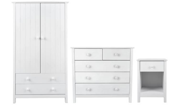 Buy Argos Home Scandinavia 3 Piece 2 Door Wardrobe Set White Kids Bedroom Furniture Sets Argos