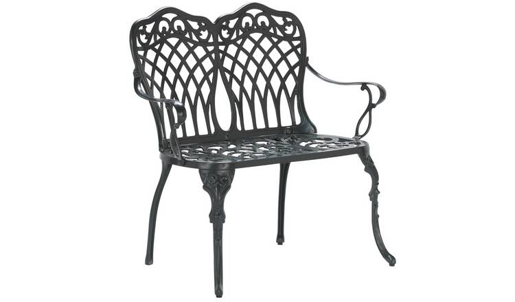 Argos Home Kensington Cast Aluminium 2 Seater Garden Bench 0