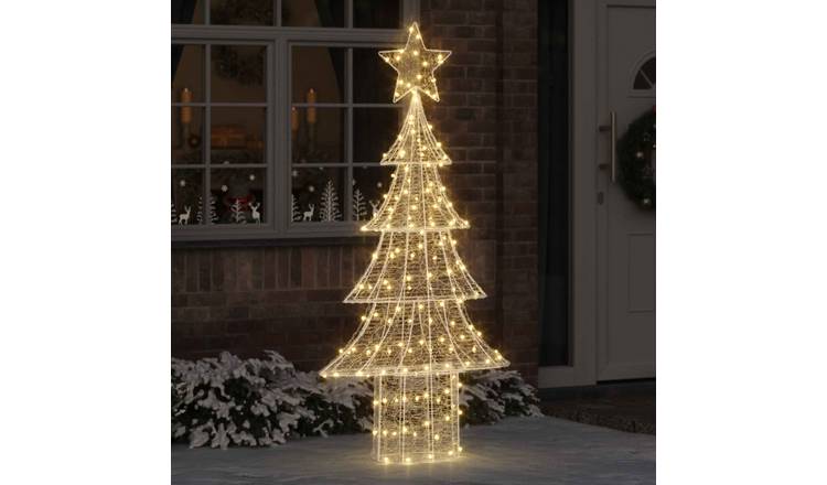 Walpluss Artificial Christmas Tree - Warm White - 85 x 25 x 150 cm - 240 LEDs