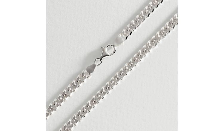 Buy Revere Sterling Silver Solid Curb 20 Inch Chain | Mens ...