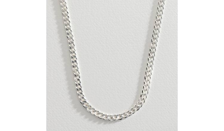 Argos silver necklace deals mens