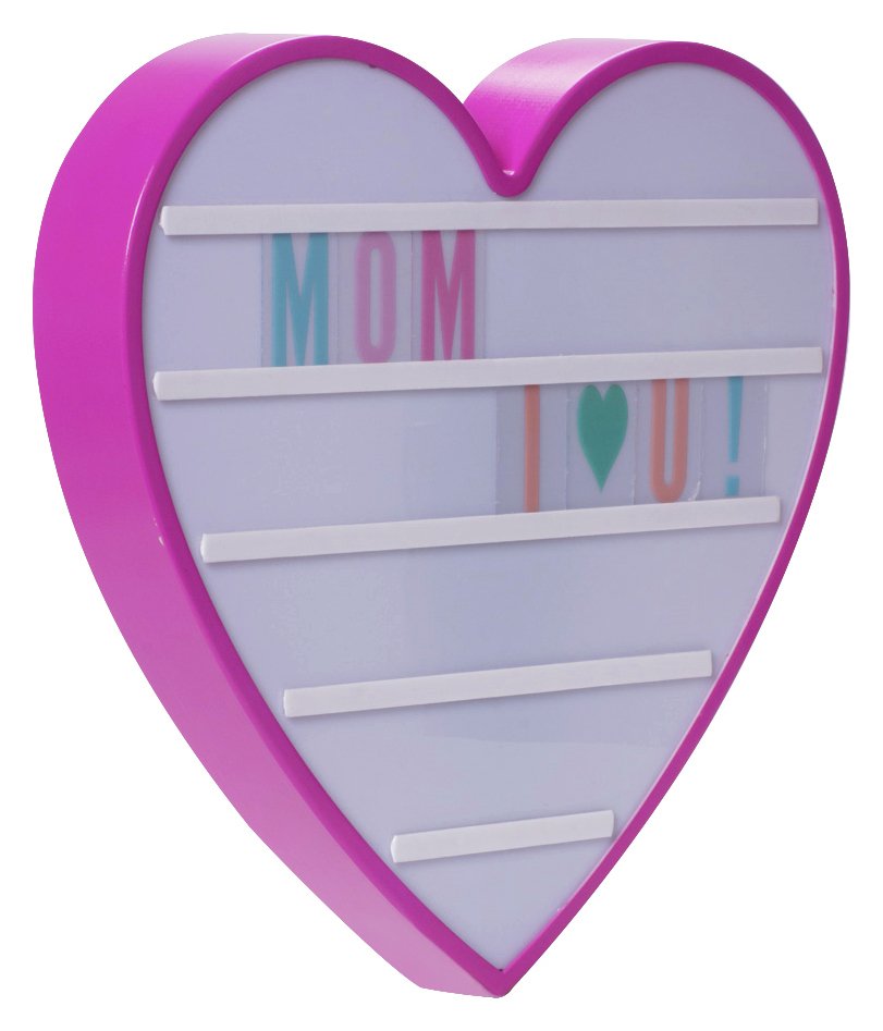 Pretty Pink Light Up Heart Message Board review