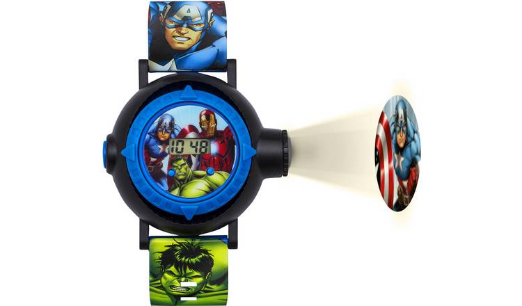 Buy Marvel Avengers Digital Projection Multicoloured Strap Watch Kids watches Argos