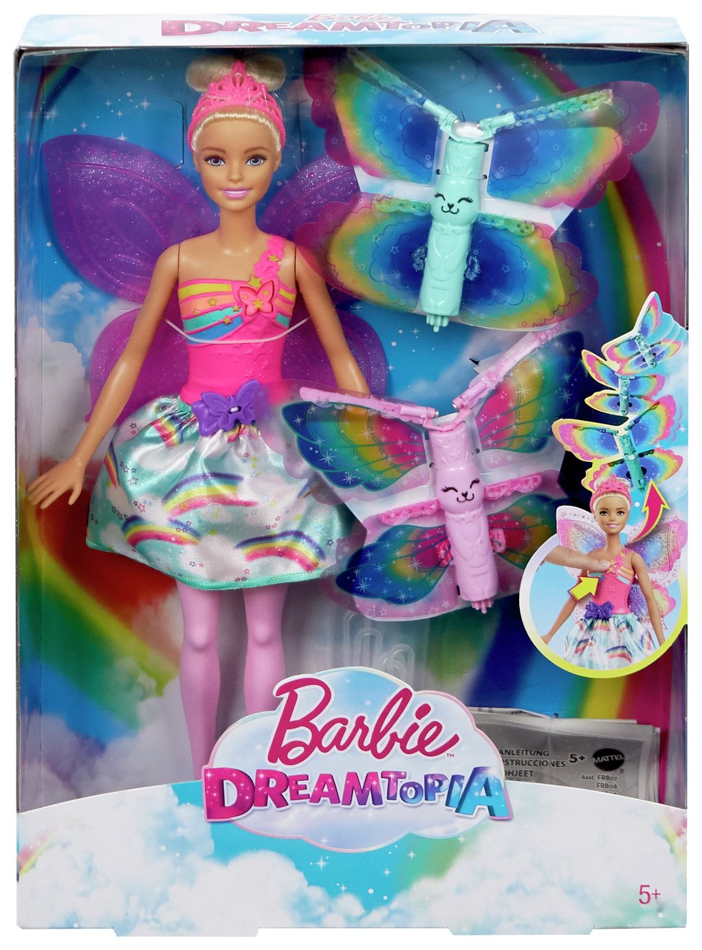 Dreamtopia Barbie Fairy Doll with Flying Wings