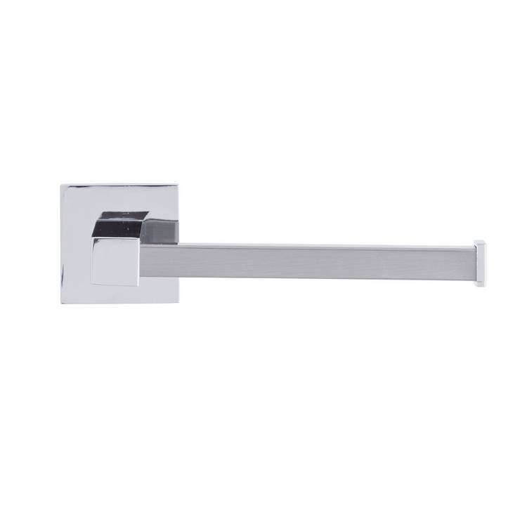 Habitat Rectangular Toilet Roll Holder - Chrome 0